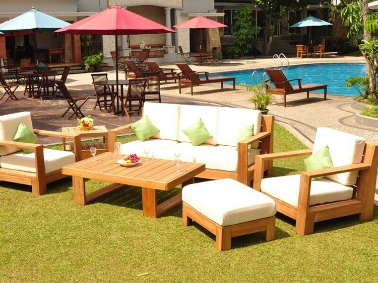 Teak Smith Canberra 6 Piece Sofa Set