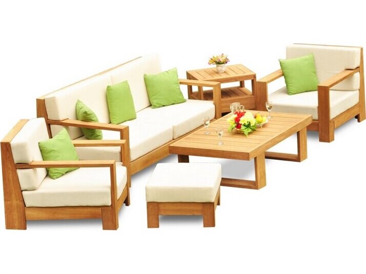 Teak Smith Canberra 6 Piece Sofa Set