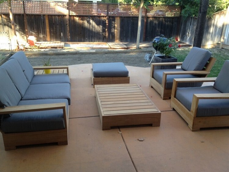 Teak Smith Leveb 6 Piece Sofa Set