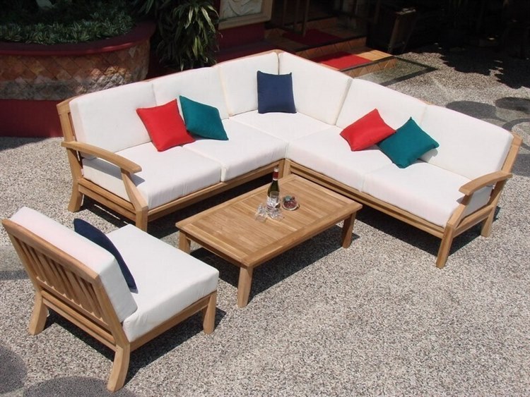 Teak Smith Samurai 5 Piece Sectional Set
