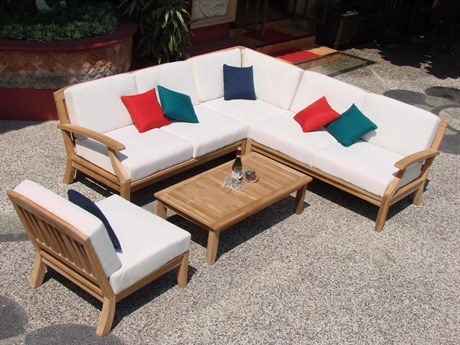 Teak Smith Samurai 5 Pieces Sectional Lounge Set