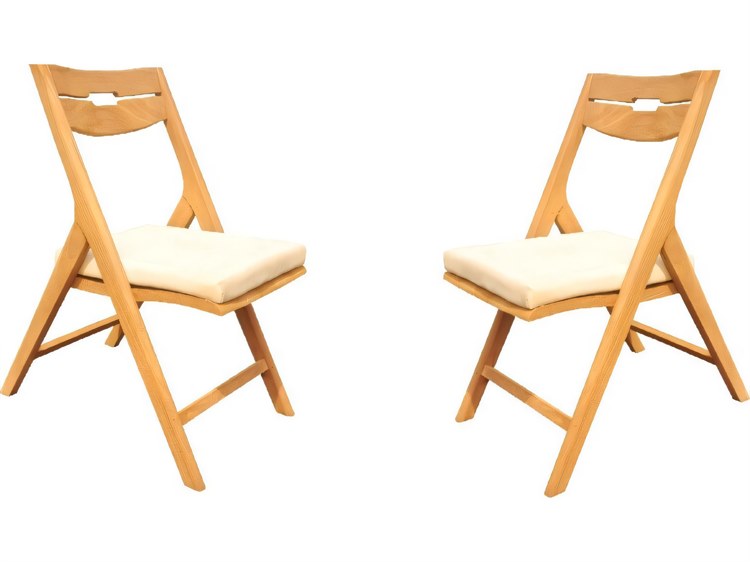 Teak Smith Surfliner Folding Reclining Dining Arm Chair Brown 2