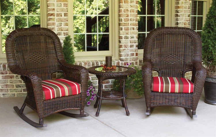 Tortuga Outdoor Sea Pines Wicker Cushion 3 Piece Lounge Set Lex Rt3