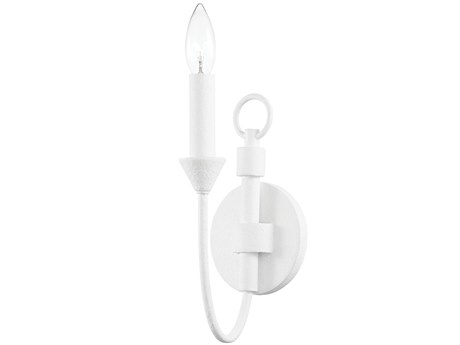 Troy Lighting Cate 1-Light White Wall Sconce