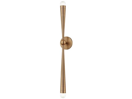 Troy Lighting Keanu 2-Light Patina Brass Wall Sconce