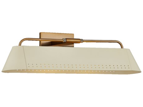 Troy Lighting Rowan 2-Light Patina Brass Soft Sand Picture Light