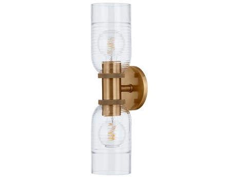 Troy Lighting Redding 2-Light Patina Brass Wall Sconce