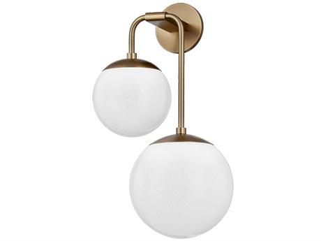 Troy Lighting Brogan 2-Light Patina Brass Wall Sconce