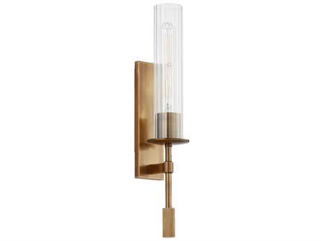Troy Lighting Elton 1-Light Patina Brass Wall Sconce