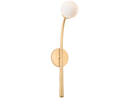 Troy Lighting Orinda 1-Light Vintage Gold Leaf Wall Sconce