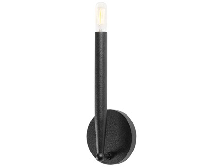 Troy Lighting Levi 1-Light Forged Iron Black Wall Sconce