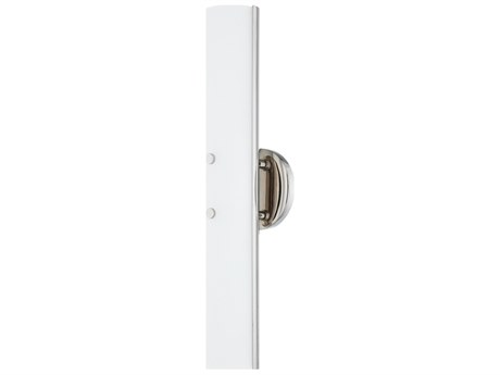 Troy Lighting Titus 1-Light Polished Nickel Glass LED Wall Sconce