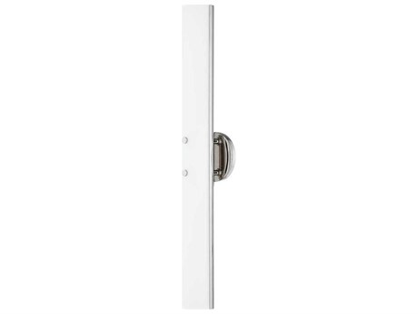Troy Lighting Titus 1-Light Polished Nickel Glass LED Wall Sconce