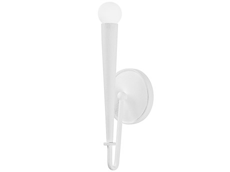 Troy Lighting Alder 1-Light Gesso White Wall Sconce
