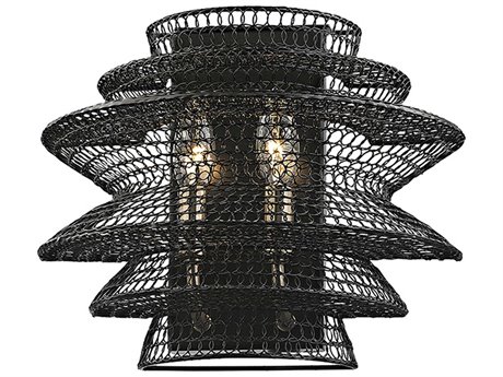Troy Lighting Kokoro 2-Light Bronze Wall Sconce