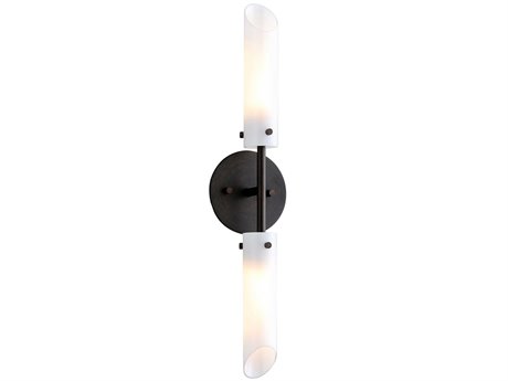 Troy Lighting High Line 2-Light Dark Bronze Glass Wall Sconce