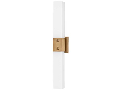 Troy Lighting Jonah 2-Light Patina Brass Glass Vanity Light