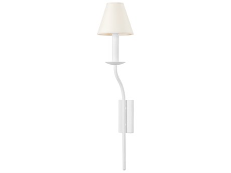 Troy Lighting Lomita 1-Light Gesso White Wall Sconce