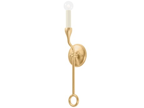 Troy Lighting Orson 1-Light Vintage Gold Leaf Wall Sconce
