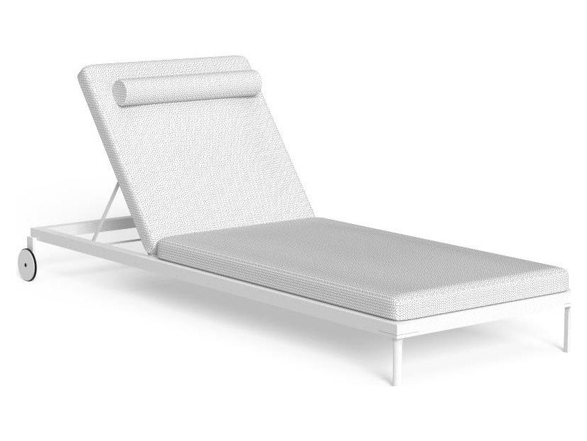 Talenti USA CleoSoft Alu Sunbed Quick Ship - White / Silver