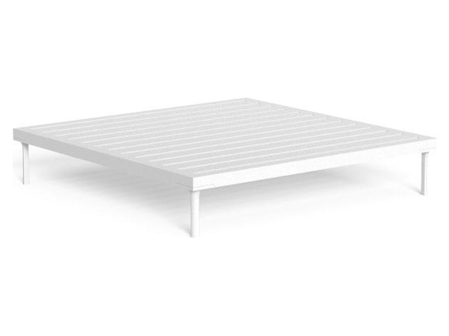 Talenti USA CleoSoft Alu Square Coffee Table Quick Ship - White