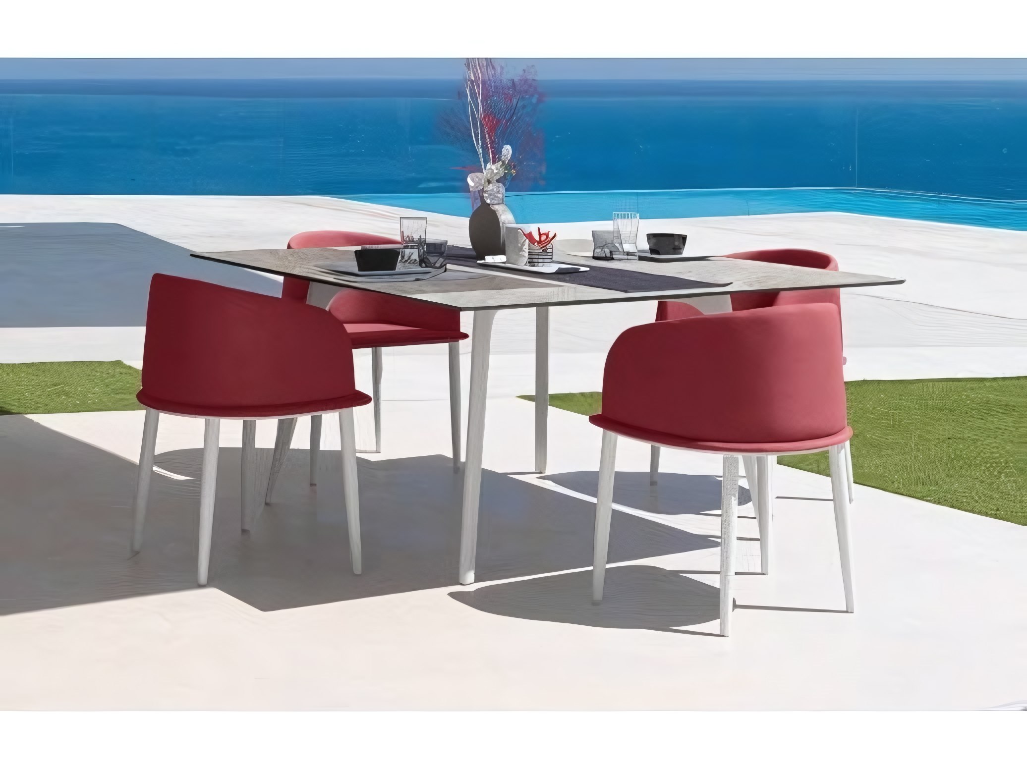 Talenti USA Cleosoft Aluminum Dining Set