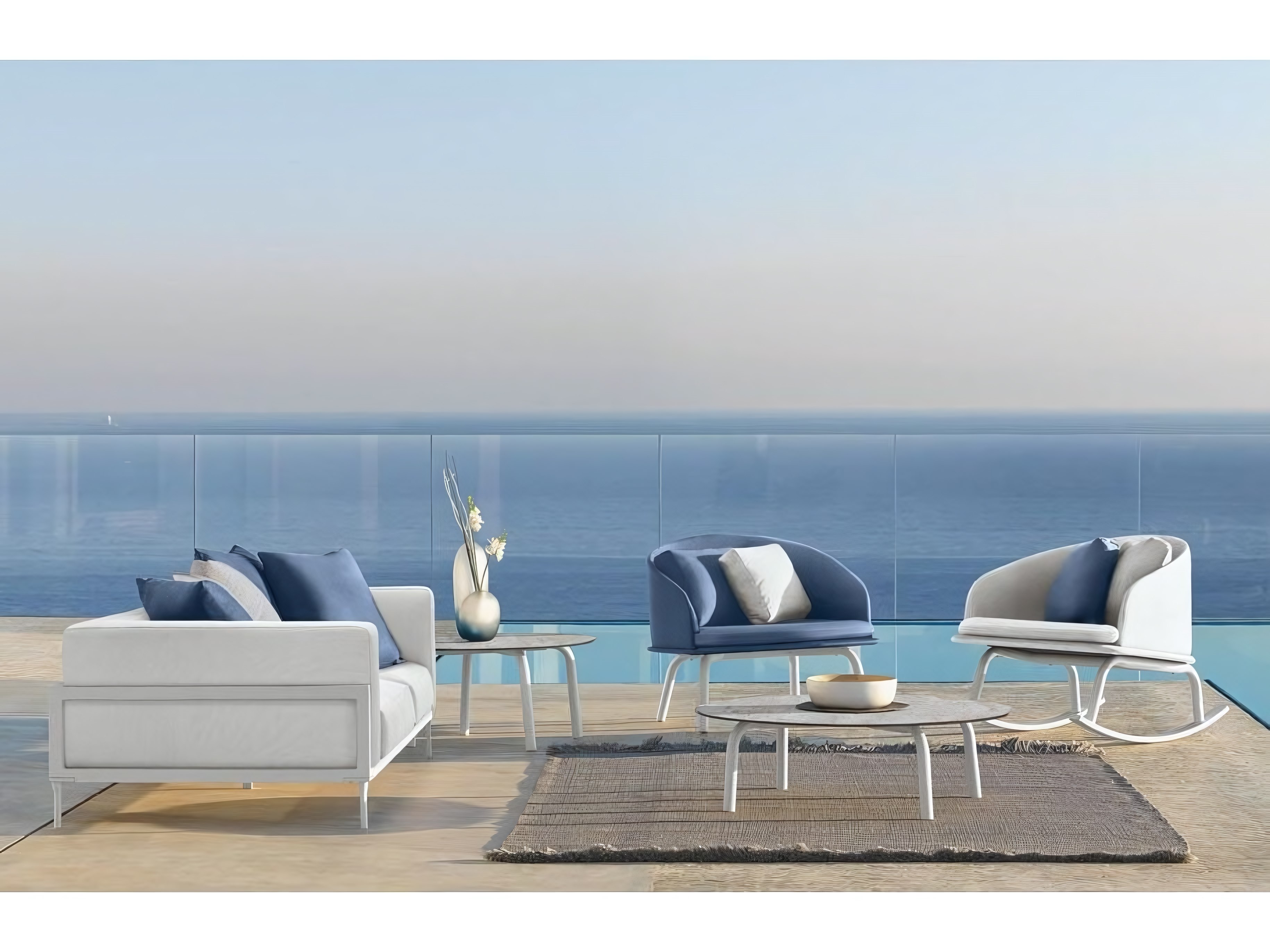 Talenti USA Cleosoft Aluminum Lounge Set