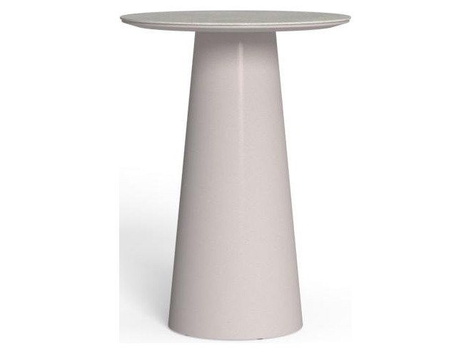Talenti USA Dolcevita Alu Bar Table D75 Quick Ship - Warm White / Gres Beige