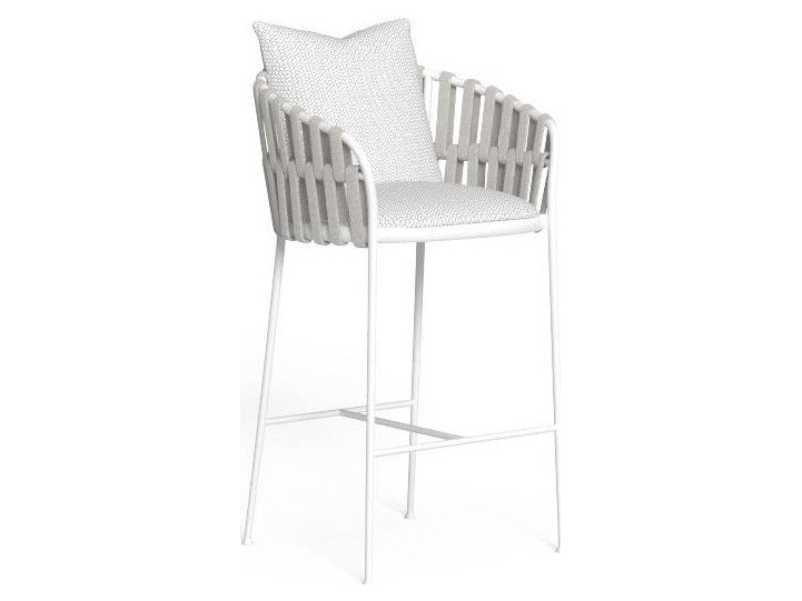 Talenti USA Frame Barstool Quick Ship - White / Silver