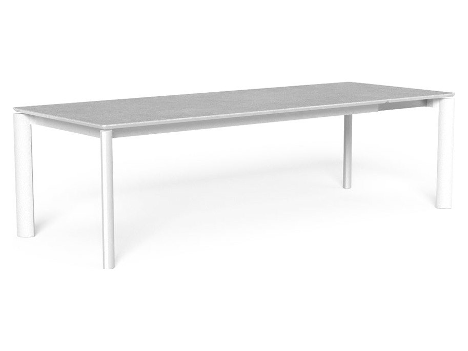 Talenti USA Milo Extending Dining Table Quick Ship - White / Gres White