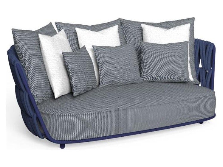 Talenti USA Swipe Sofa 2 Seats Quick Ship - Blue / Plain Blue
