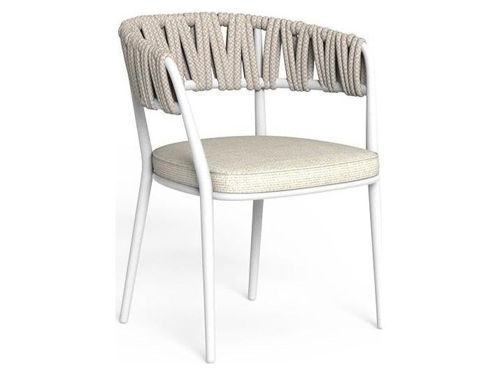 Talenti USA Swipe Dining Armchair Quick Ship - White / Warm White