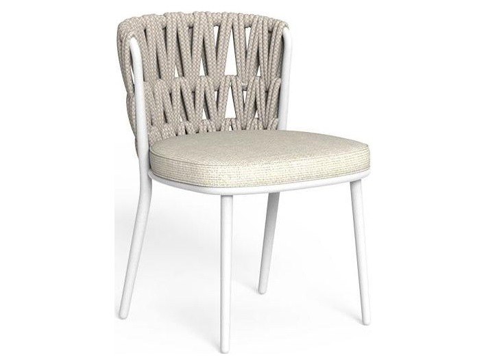 Talenti USA Swipe Armless Dining Chair Quick Ship - White / Warm White