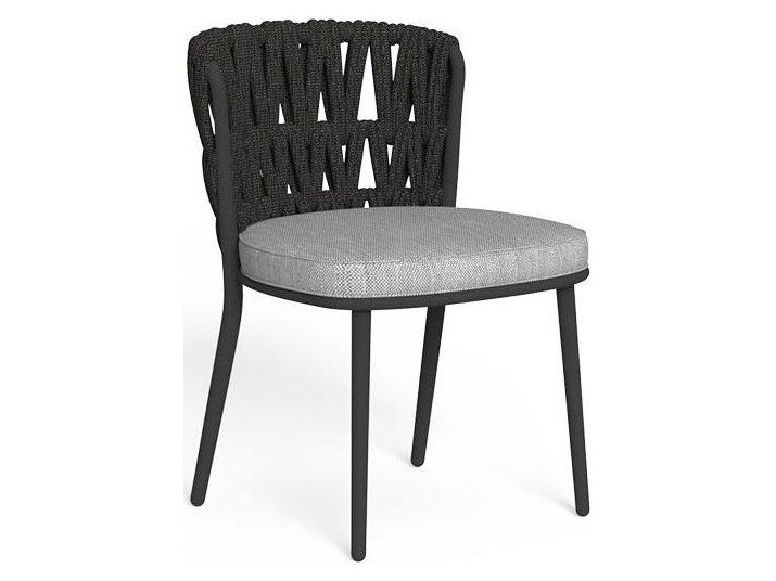 Talenti USA Swipe Armless Dining Chair Quick Ship - Graphite / Light Grey