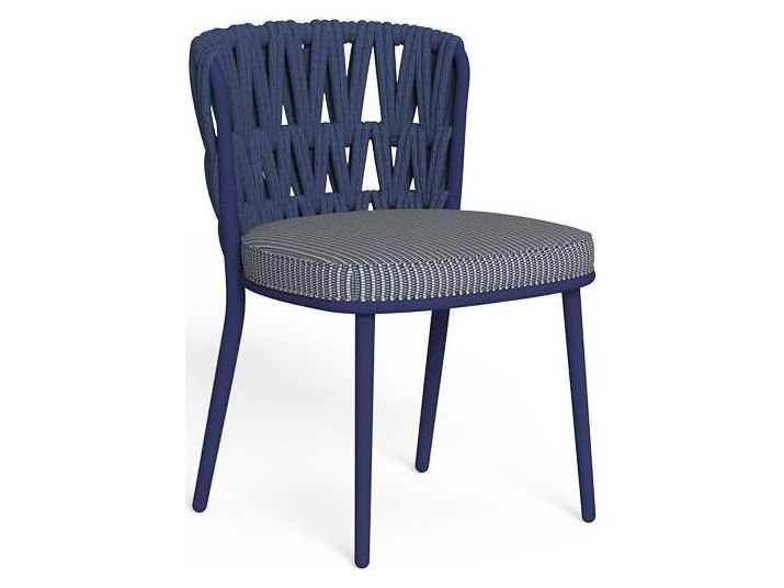 Talenti USA Swipe Armless Dining Chair Quick Ship - Blue / Plain Blue