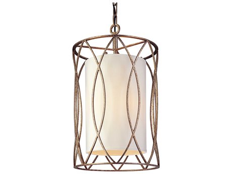 Troy Lighting Sausalito 3-Light Silver Gold Cylinder Pendant