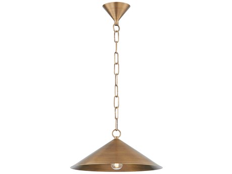 Troy Lighting Midvale 1-Light Patina Brass Pendant