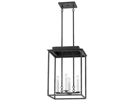 Troy Lighting Hart 4-Light French Iron Black Pendant