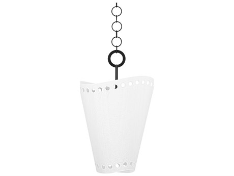 Troy Lighting Visalia 1-Light Forged Iron Black Pendant