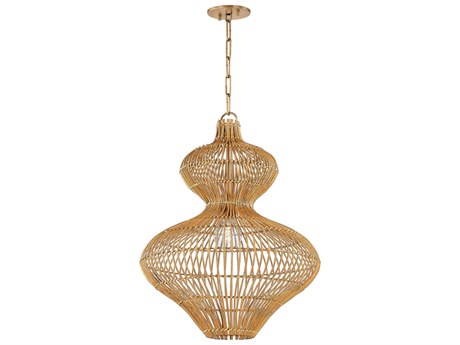 Troy Lighting Chandler Mclellan Irvine 1-Light Patina Brass Pendant