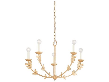 Troy Lighting Florian 5-Light Gold Candelabra Chandelier
