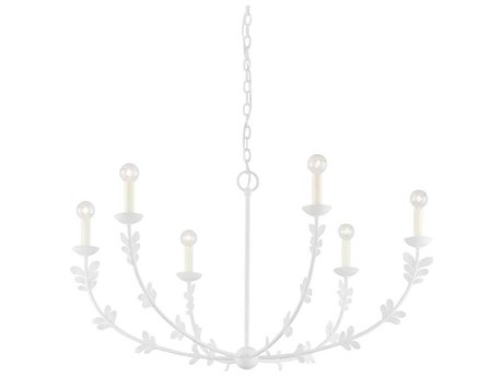 Troy Lighting Florian 6-Light White Candelabra Chandelier