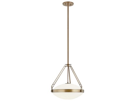 Troy Lighting Kade 1-Light Patina Brass Pendant