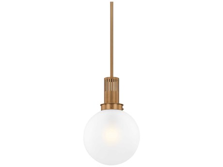 Troy Lighting Tobias 1-Light Patina Brass Globe Mini Pendant