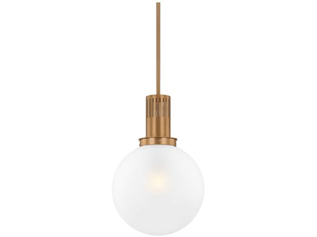 Troy Lighting Tobias 1-Light Patina Brass Globe Pendant
