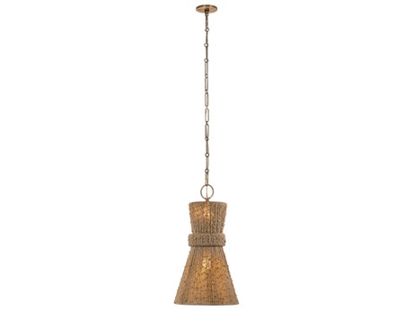 Troy Lighting Raphael 2-Light Patina Brass Pendant