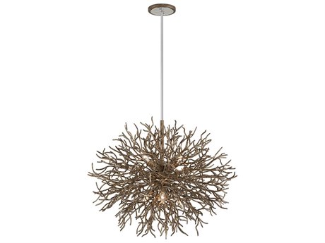 Troy Lighting Sierra 6-Light Distressed Bronze Pendant