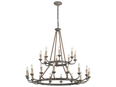 Troy Lighting Cyrano 24-Light Earthen Bronze Candelabra Chandelier