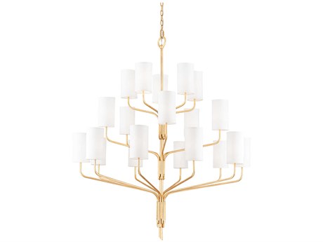 Troy Lighting Juniper 20-Light Gold Leaf Candelabra Chandelier