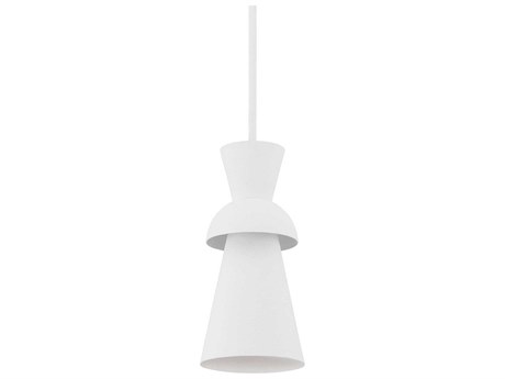Troy Lighting Florence 1-Light Gesso White Mini Pendant
